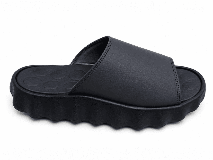 Rugged Lug-Sole Wide-Band Slide