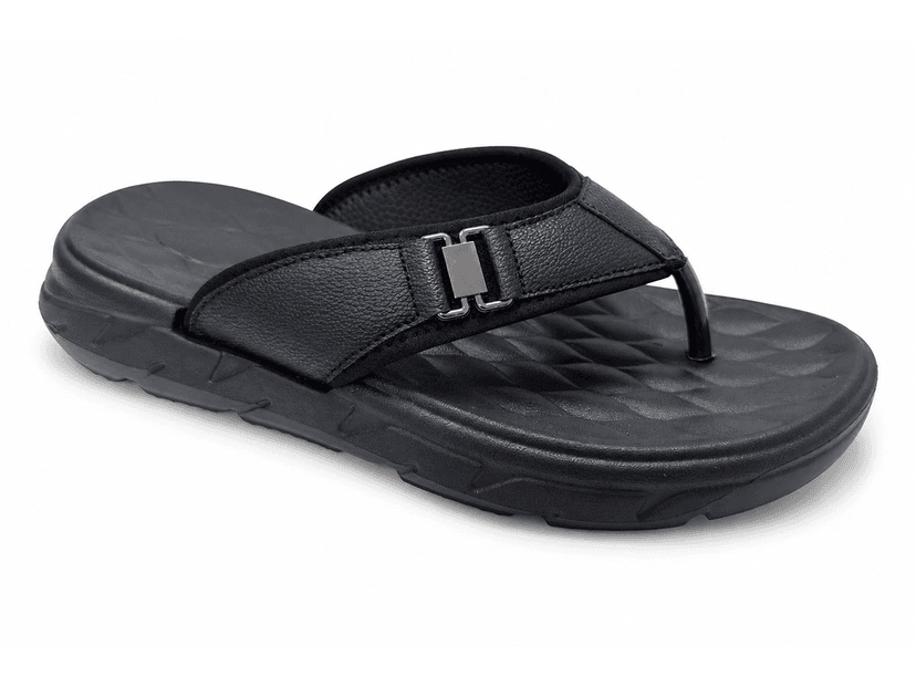 Buckle Accent Padded Flip-Flop