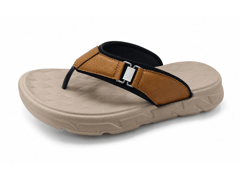 Buckle Strap Sculpted Flip-Flop