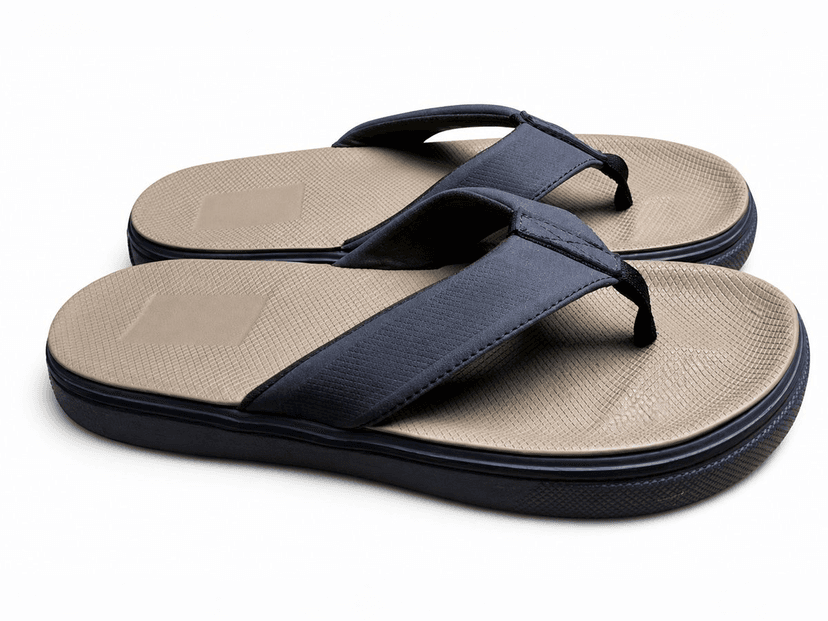 Padded Wide-Strap Casual Flip-Flop