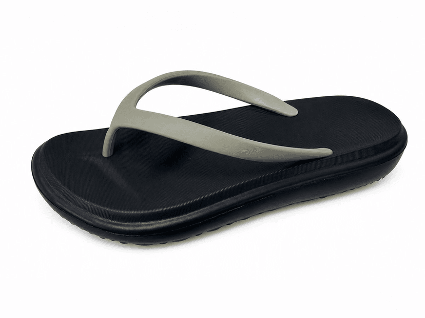 Raised-Sole Two-Tone Flip-Flop